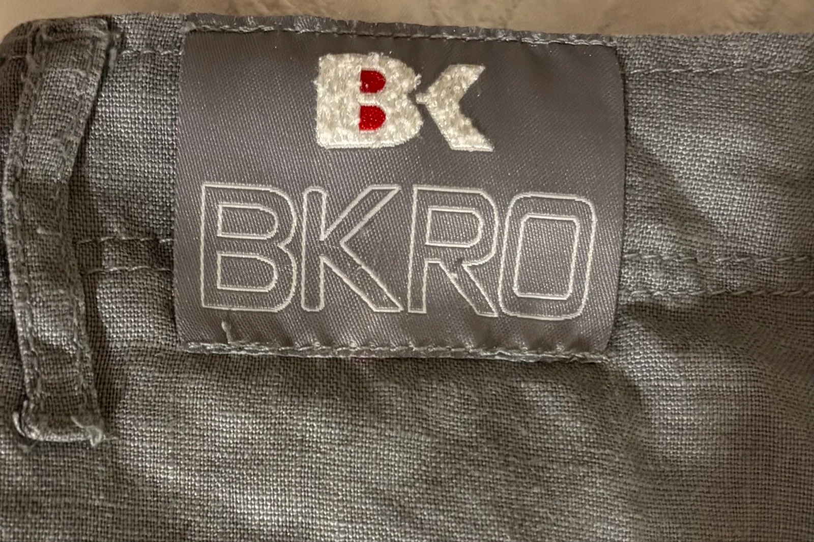 B-KARO cargo cinza tamanho P homem – bolsos laterais, estilo urbano casual – photo 3